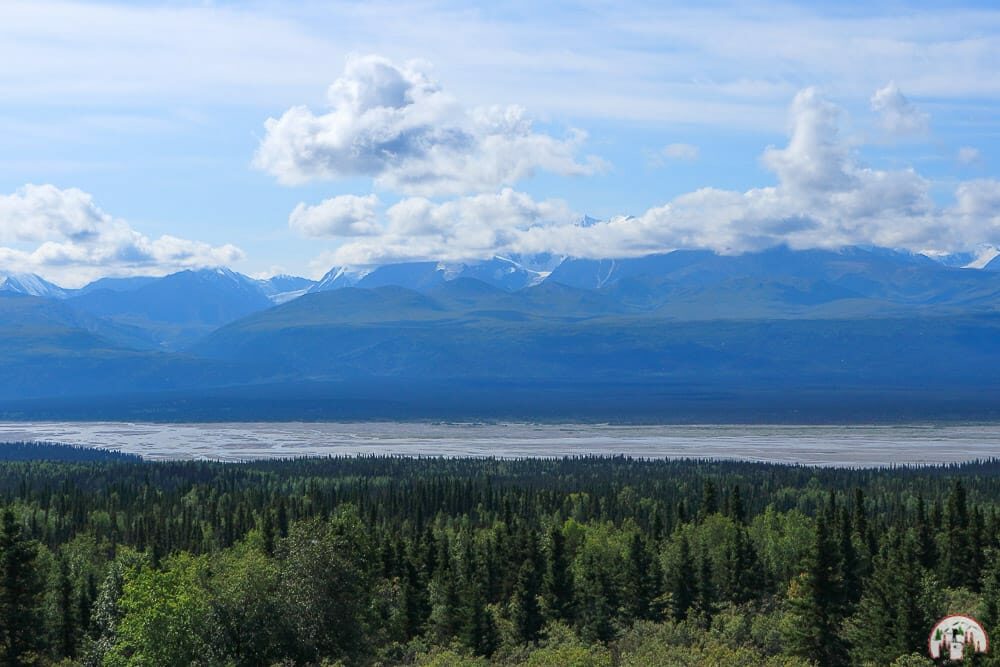 schöne Aussicht am Richardson Highway bei Valdez