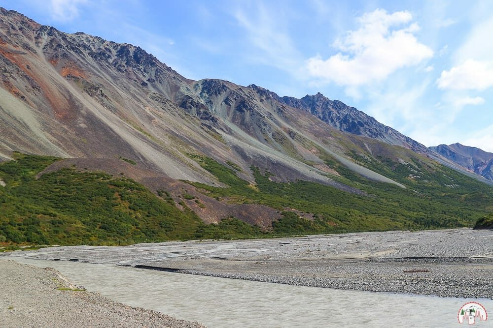 Am Tanana Rivers nahe Valdez in Alaska