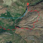 Abenteuer Karte der Wanderung zum Glymur in Island