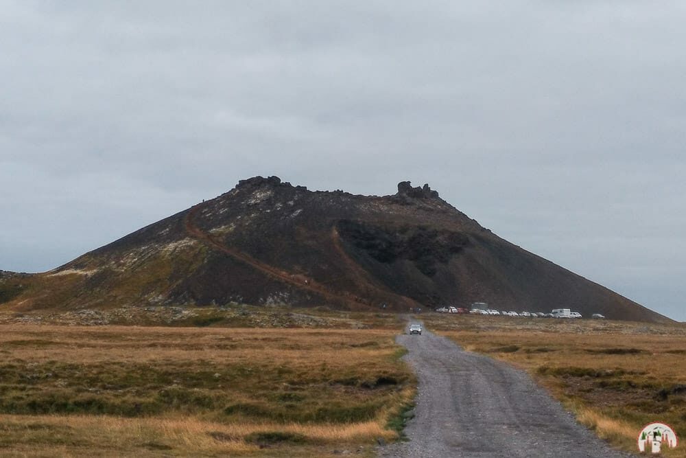 Saxhóll Krater im Westen Islands