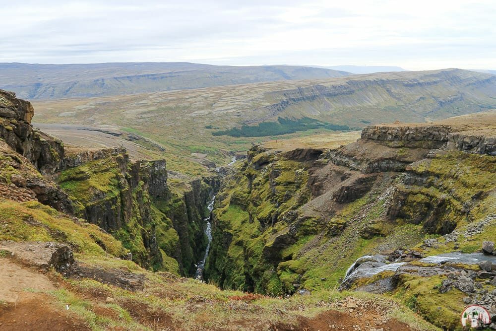 Der Wasserfall Glymur in Islands Westen