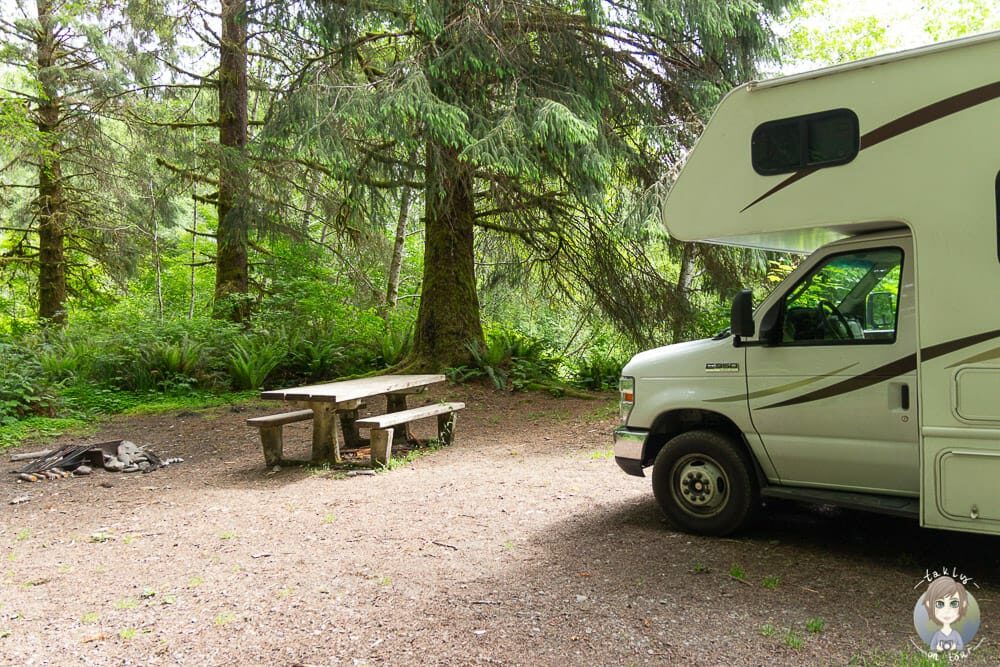 Der Cottonwood Campground im Olympic National Forest
