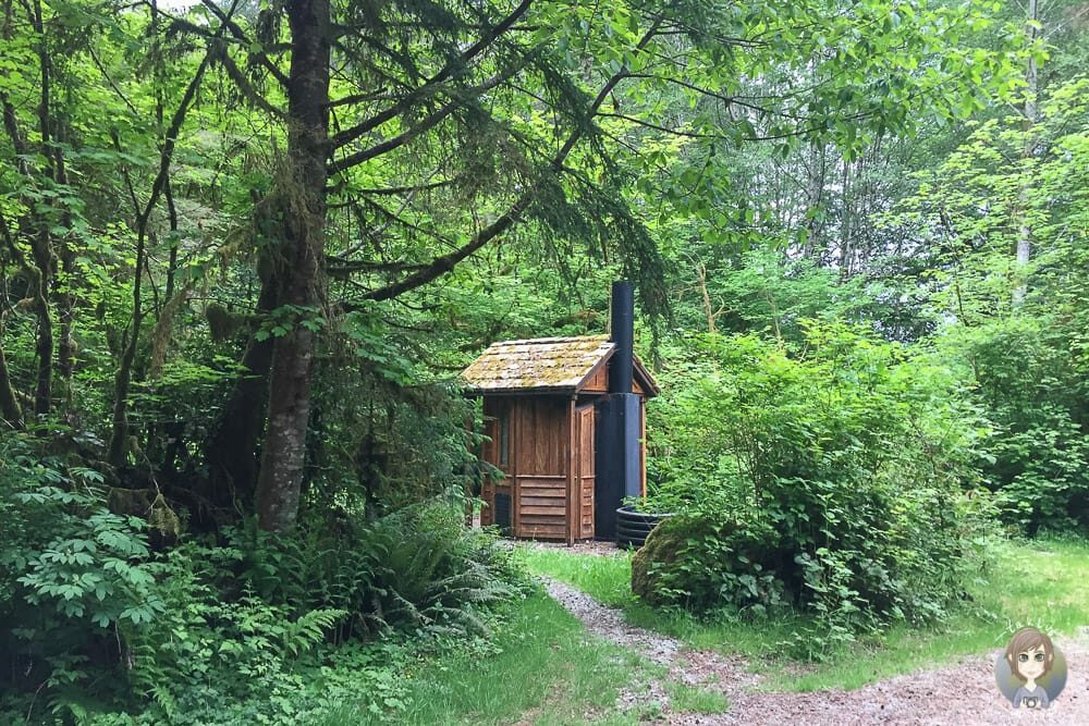 Toilettenhäuschen auf der Minnie Peterson Recreation Area