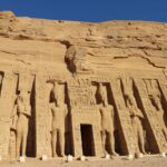 Blick auf den Abu Simbel Tempel in Ägypten
