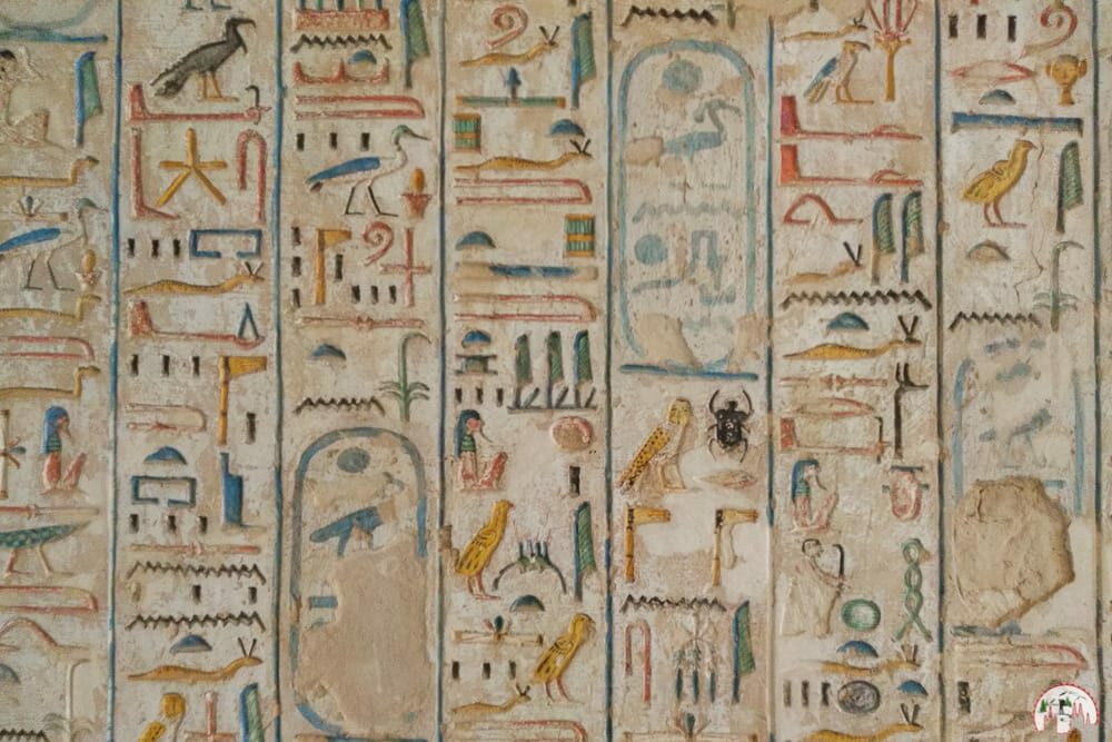Malereien im Tal der Könige in Ägypten