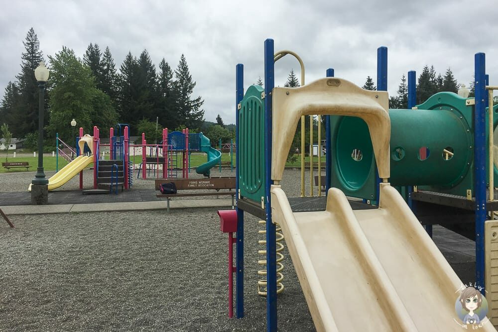 Der Spielplatz im Tillicum Park in Forks