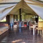 Das Safarizelt für Camping auf dem Bauernhof