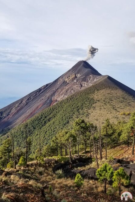 Eruption vom Vulkan in Guatemala auf der Acatenango Tour