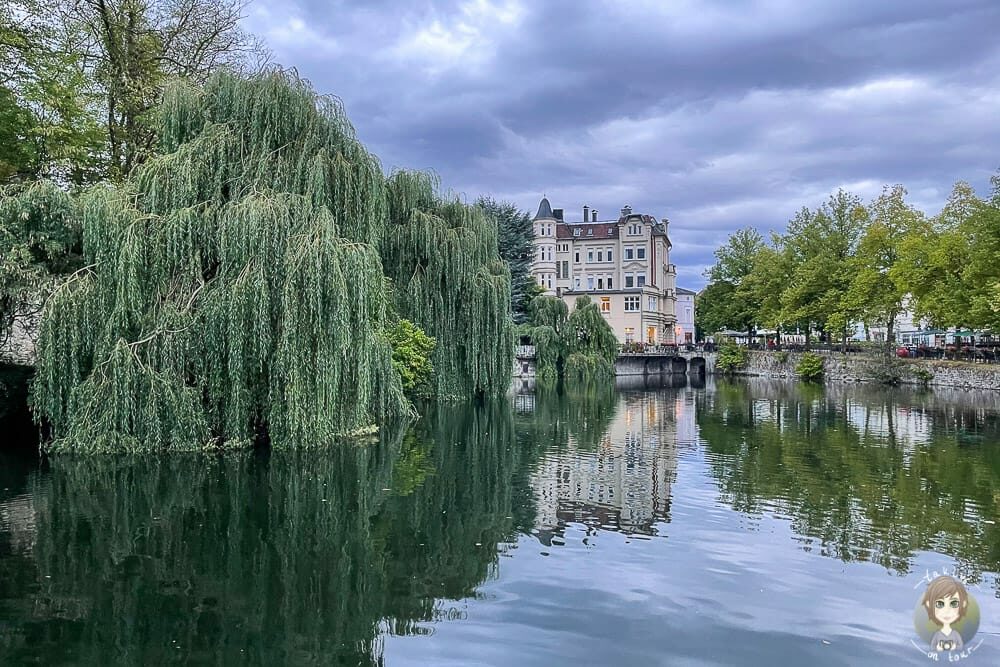 Blick auf den Schlossteich Detmold