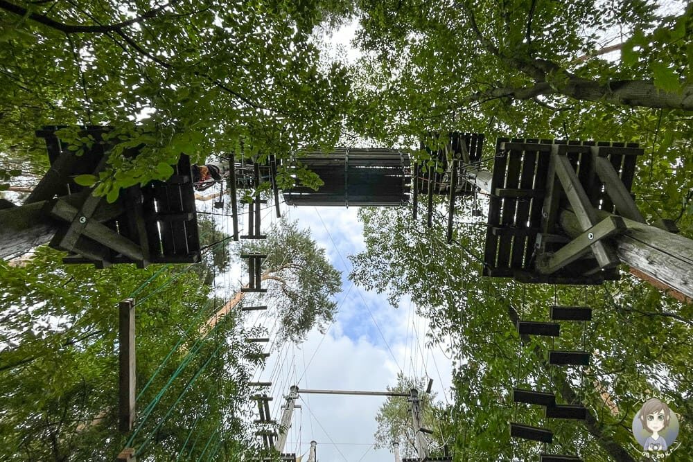 Der Kletterpark Rietberg schnurstracks im Gartenschaupark