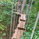 Ein Hindernis im Kletterwald Rietberg