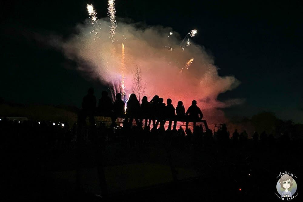 Feuerwerk auf dem Kleiner Wolf Camping