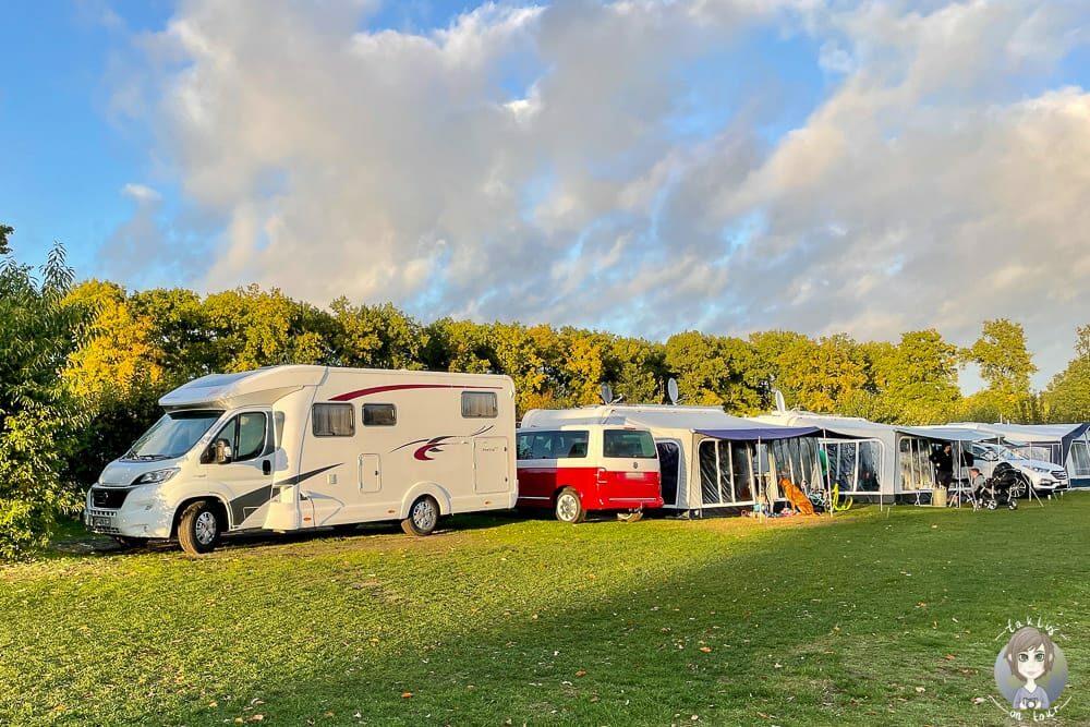Mit dem Wohnmobil auf dem Camping Der Kleine Wolf