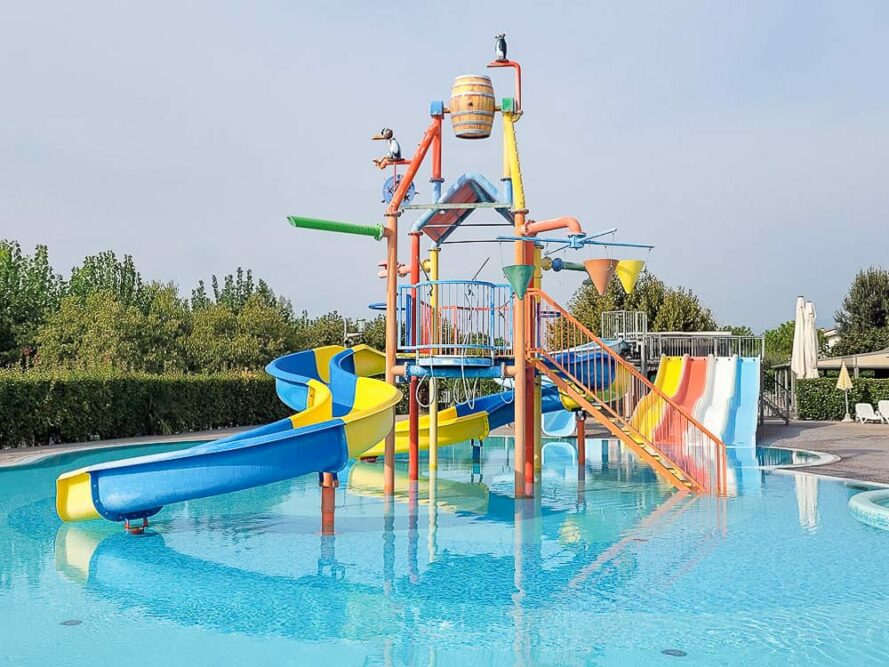 Wasserpark auf dem Gardasee Camping Spiaggia d’Oro
