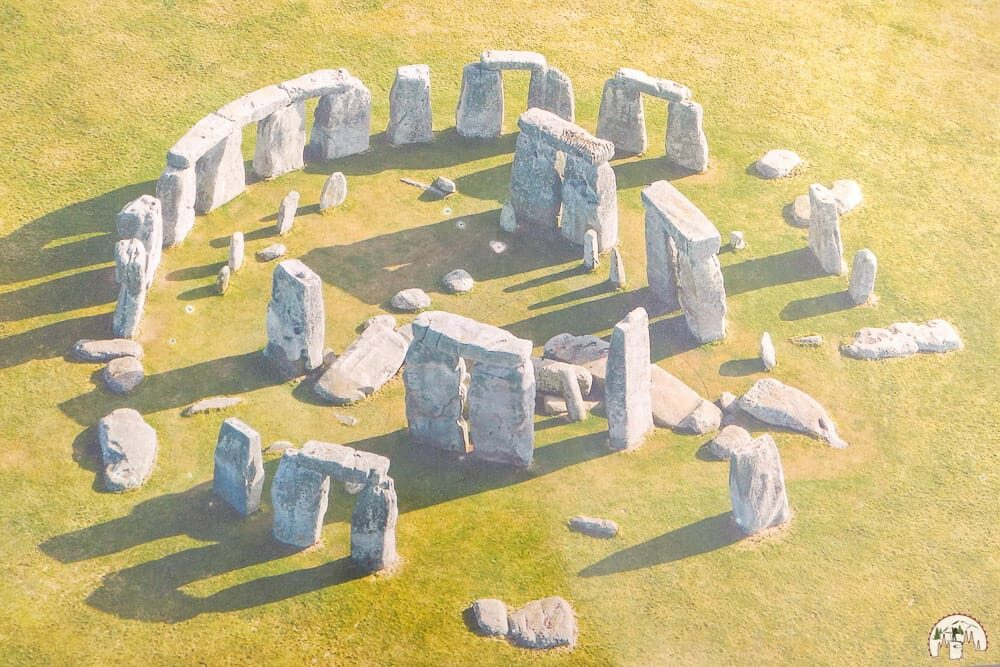 Blick auf Stonehenge von oben