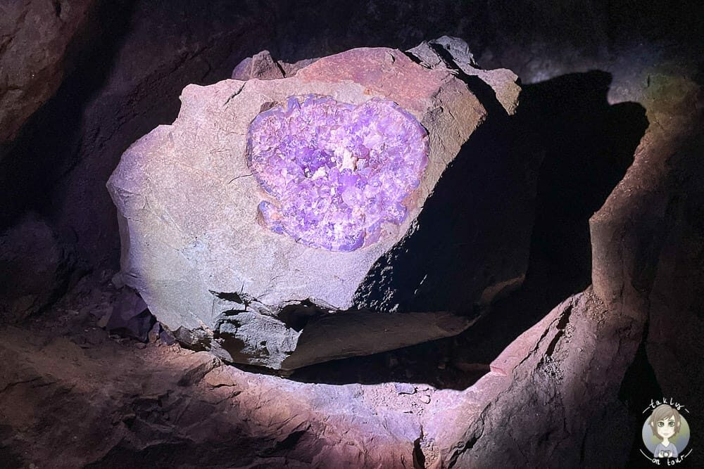 Edelstein in der Mine Steinkaulenberg