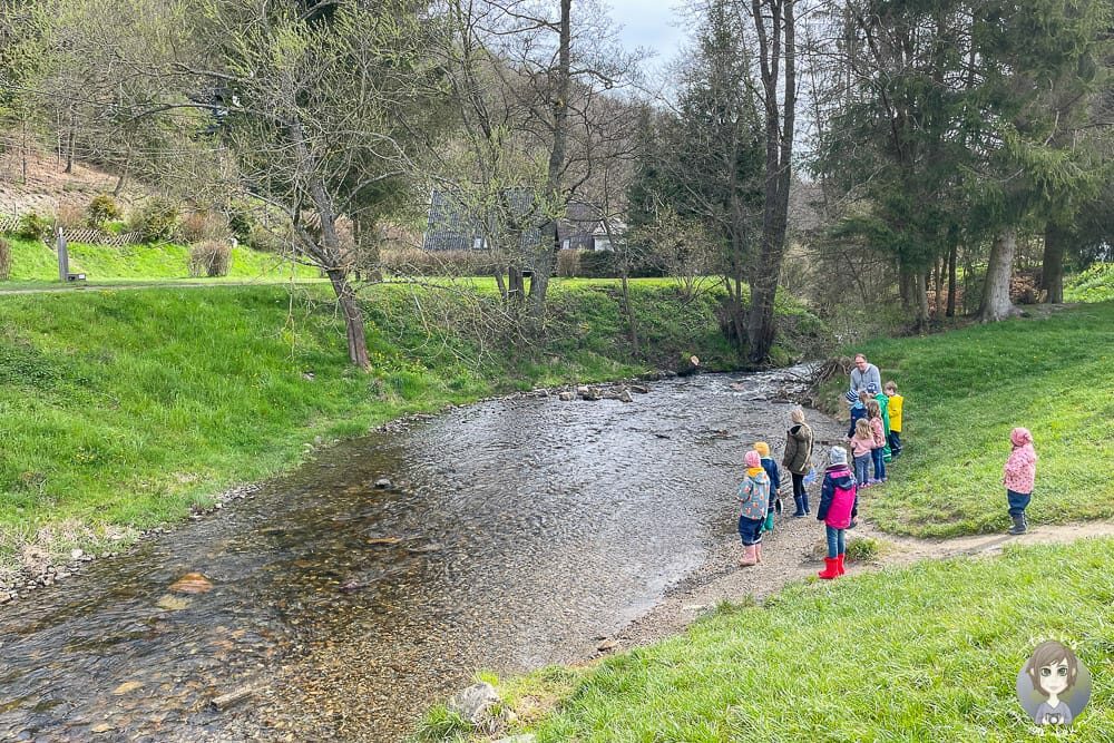 Edelsteinsuche am Wasserspielplatz vom Camping Harfenmühle