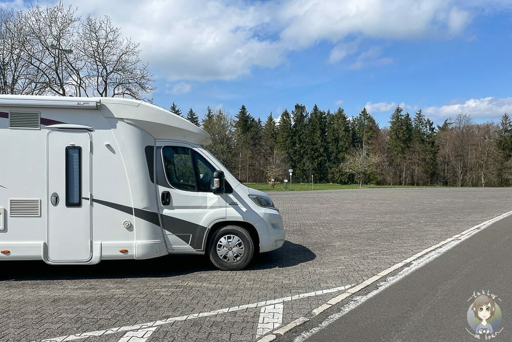 Parken mit dem Wohnmobil im EdelSteinLand