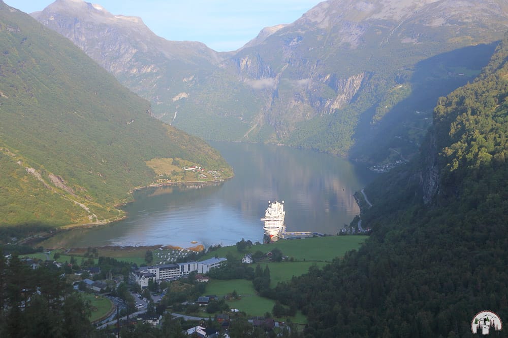 Blick auf den Geirangerfjord auf einer Südnorwegen Rundreise