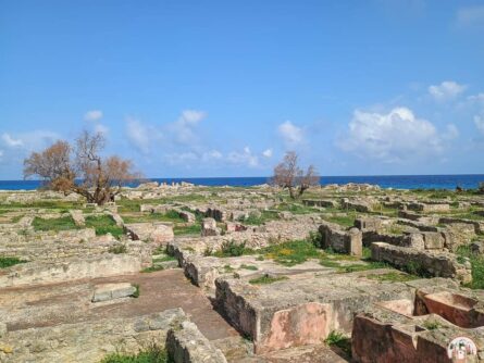 Ruinen in Kerkouane in Tunesien