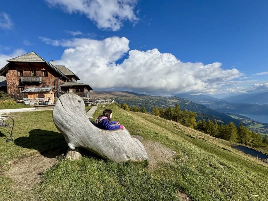 Alexander Alm hoch über dem Millstätter See